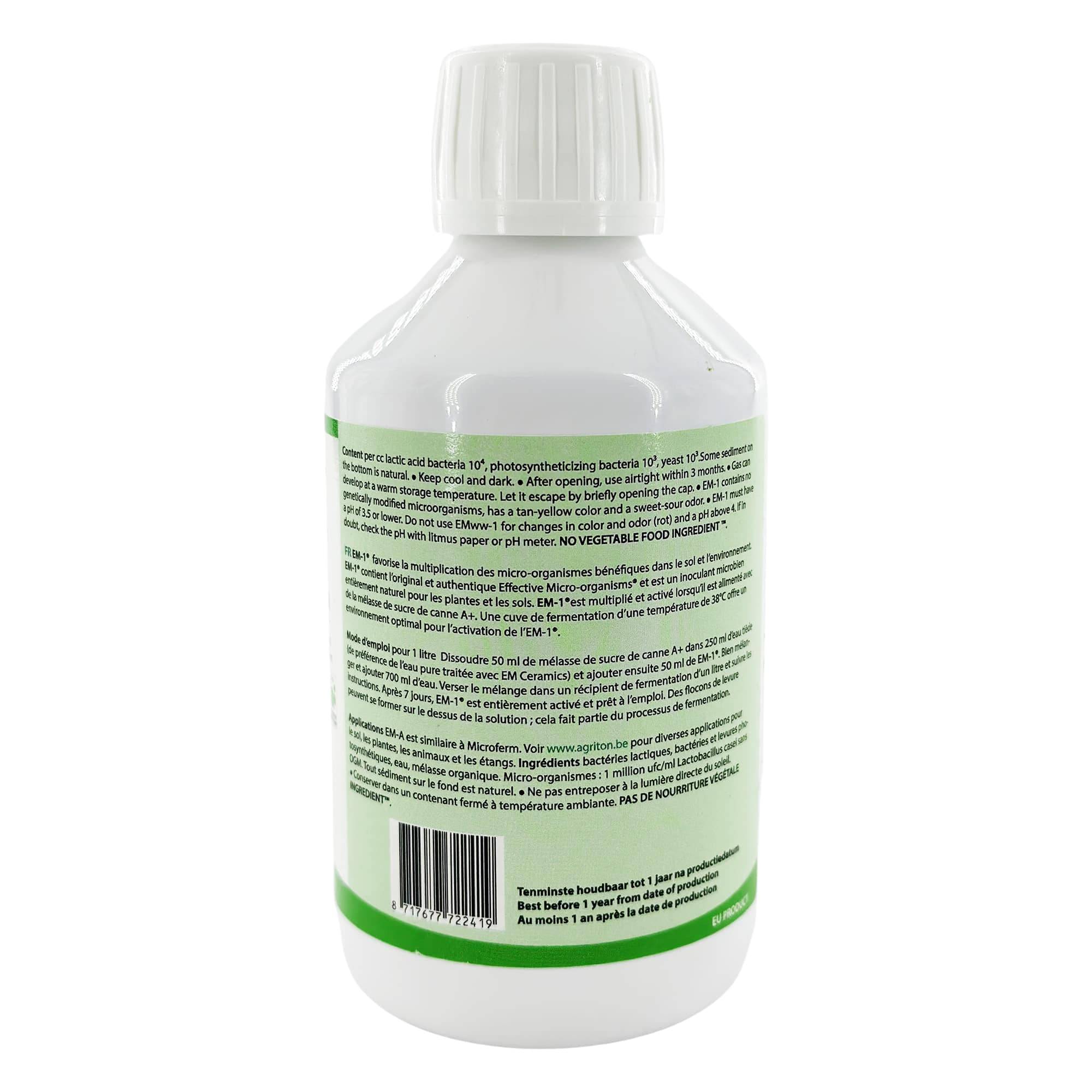 Ferme Du Moutta - EM-1 solution mère de micro-organismes efficaces, bouteille de 250 ml - Image 3
