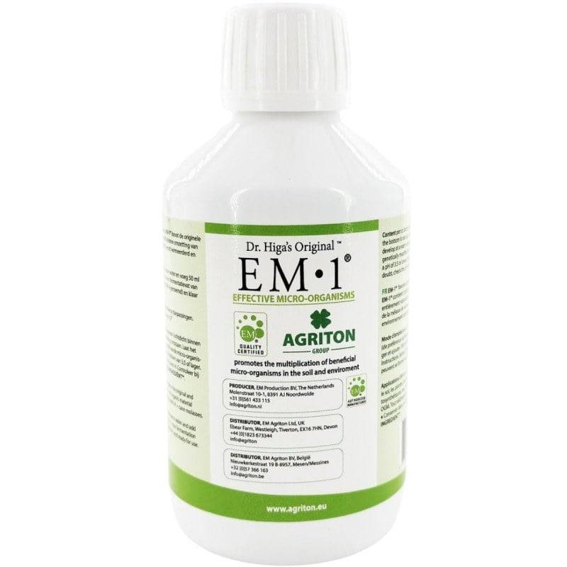 Ferme Du Moutta - EM-1 solution mère de micro-organismes efficaces, bouteille de 250 ml - Image 1