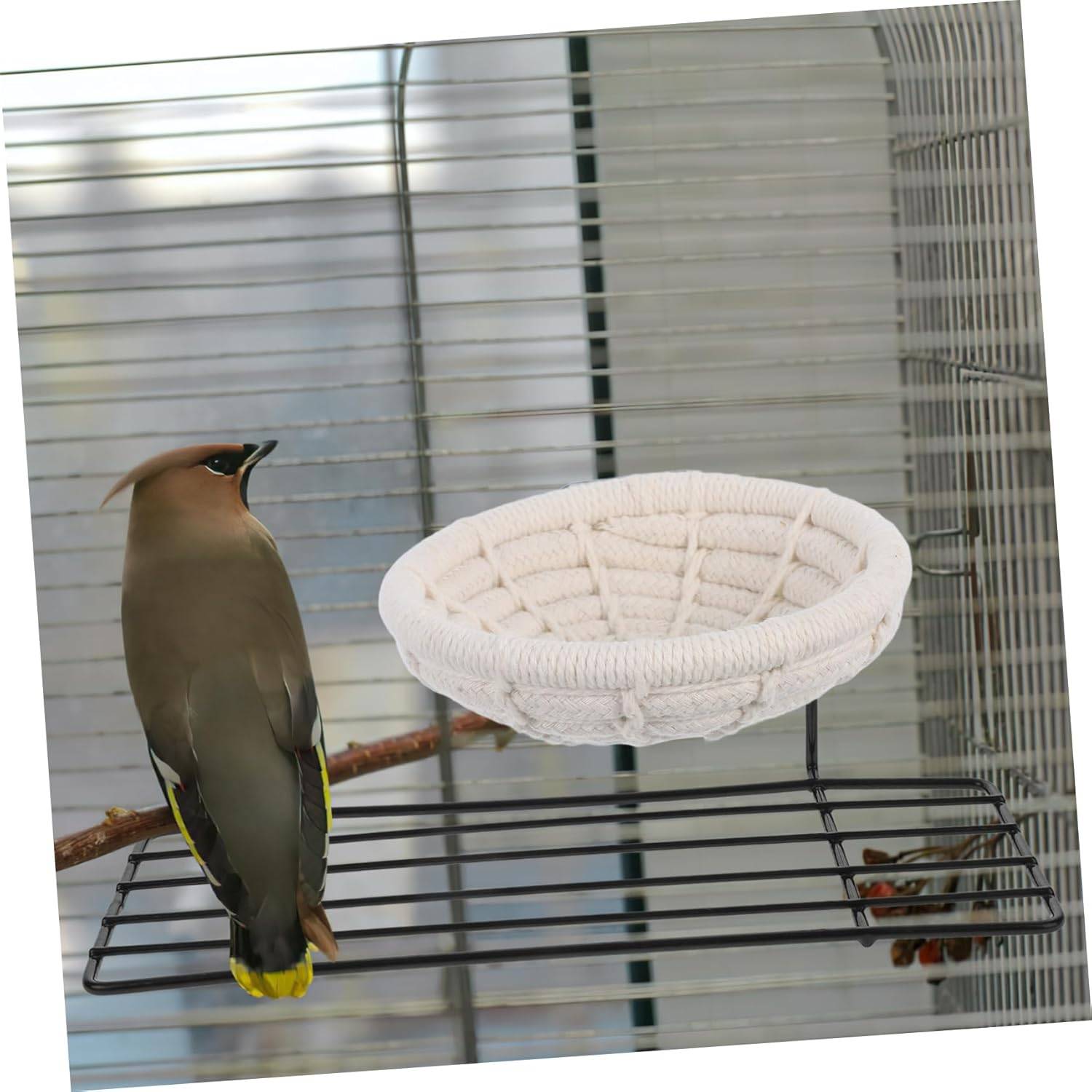 Nid en coton tissé main pour petits oiseaux DtopbuyAge - Image 5
