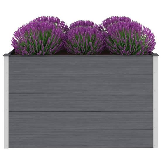 ComfortXL - Carré potager haut 150x100x91 cm composite WPC jardin moderne Gris – ComfortXL Outdoor Living - Image 3