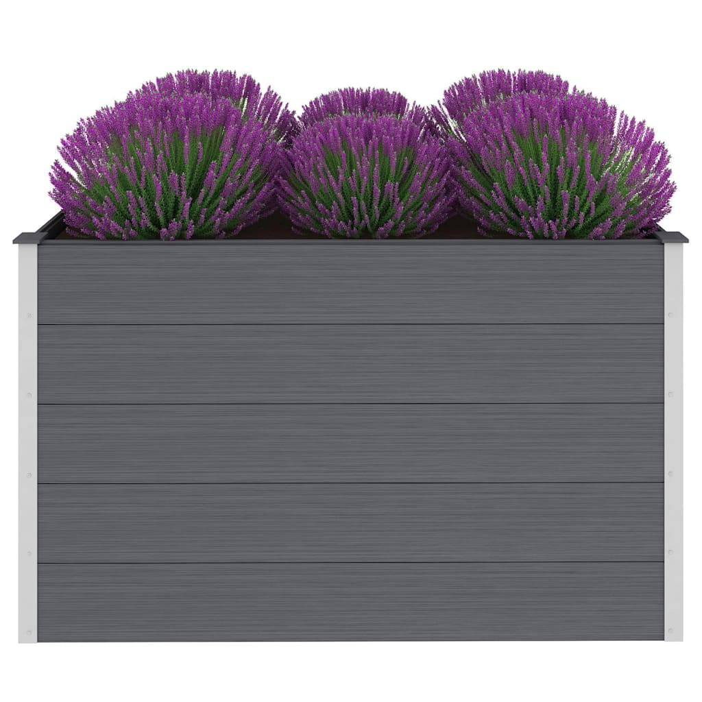ComfortXL - Carré potager haut 150x100x91 cm composite WPC jardin moderne Gris – ComfortXL Outdoor Living - Image 3