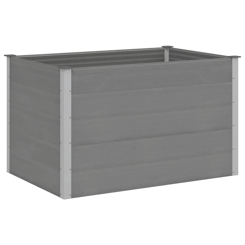 ComfortXL - Carré potager haut 150x100x91 cm composite WPC jardin moderne Gris – ComfortXL Outdoor Living - Image 2