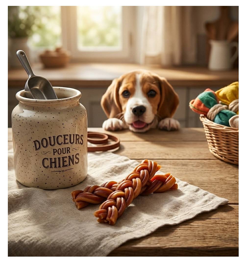 Friandises chien lanières tressées au poulet - Image 4