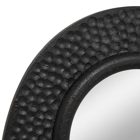 Atmosphera - Miroir Nyer rond 60x60cm noir - Atmosphera Créateur d'intérieur - Image 3