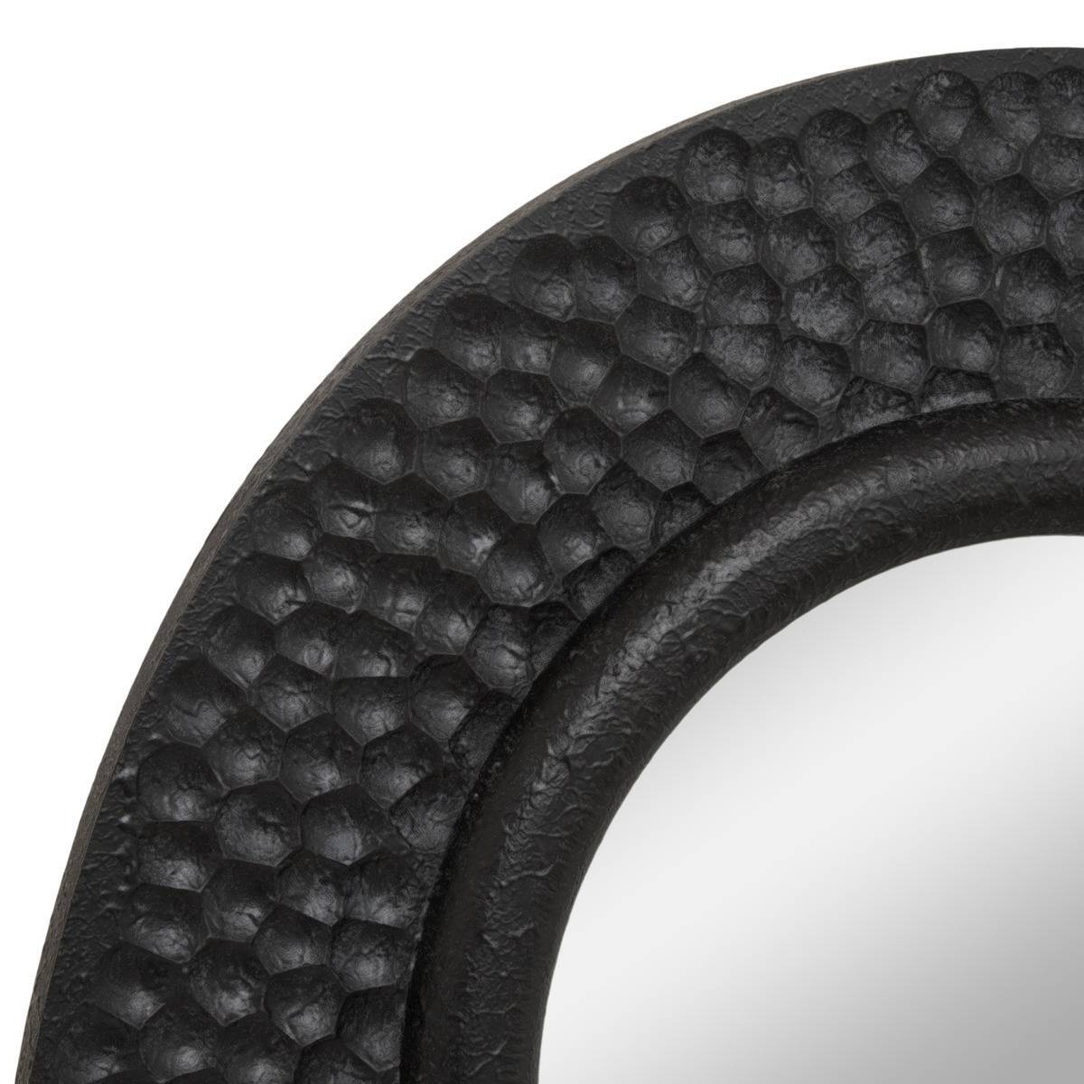 Atmosphera - Miroir Nyer rond 60x60cm noir - Atmosphera Créateur d'intérieur - Image 3