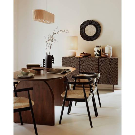 Atmosphera - Miroir Nyer rond 60x60cm noir - Atmosphera Créateur d'intérieur - Image 6