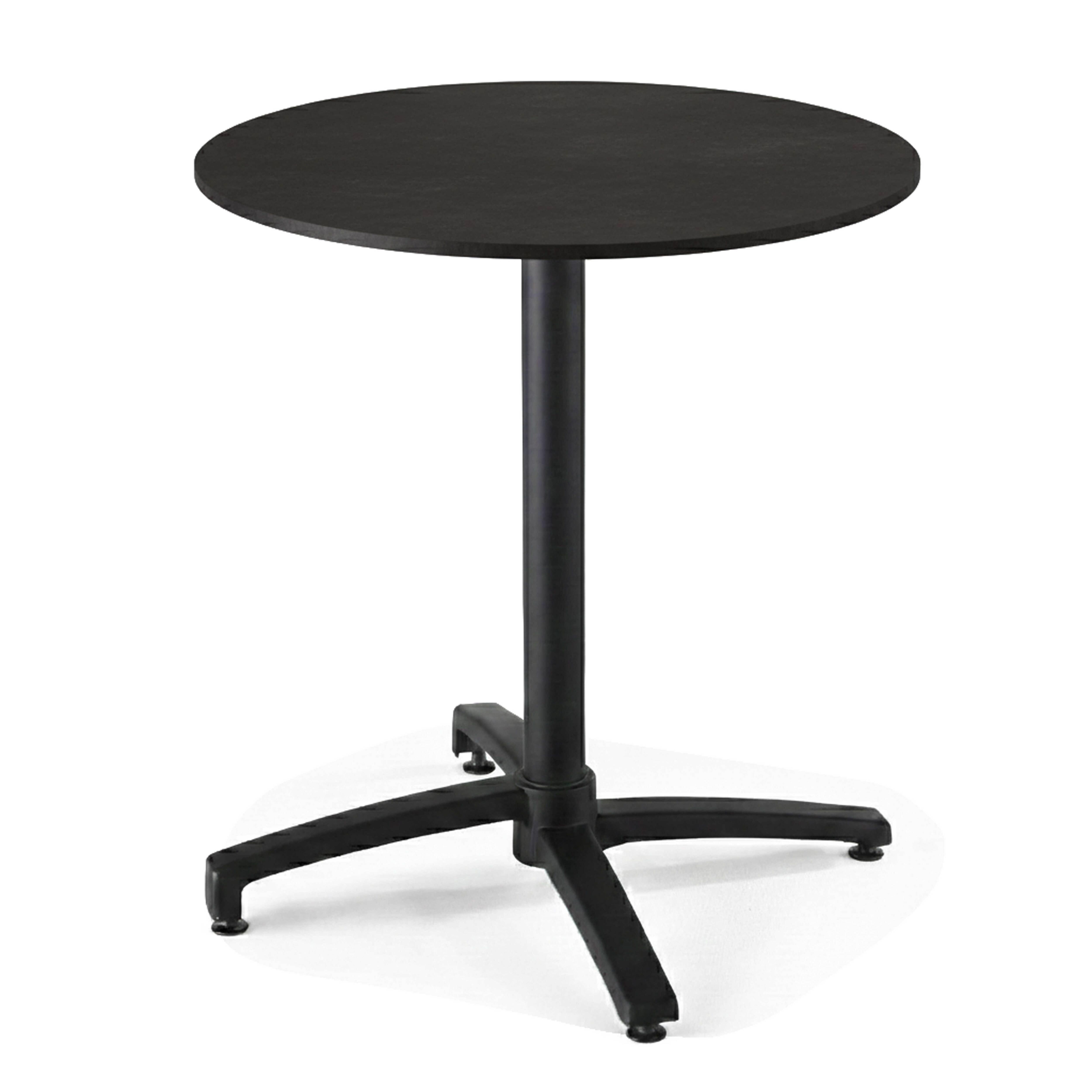 Oviala - Table de jardin ronde 60 cm inclinable aluminium et HPL noir Opera - Oviala - Image 1