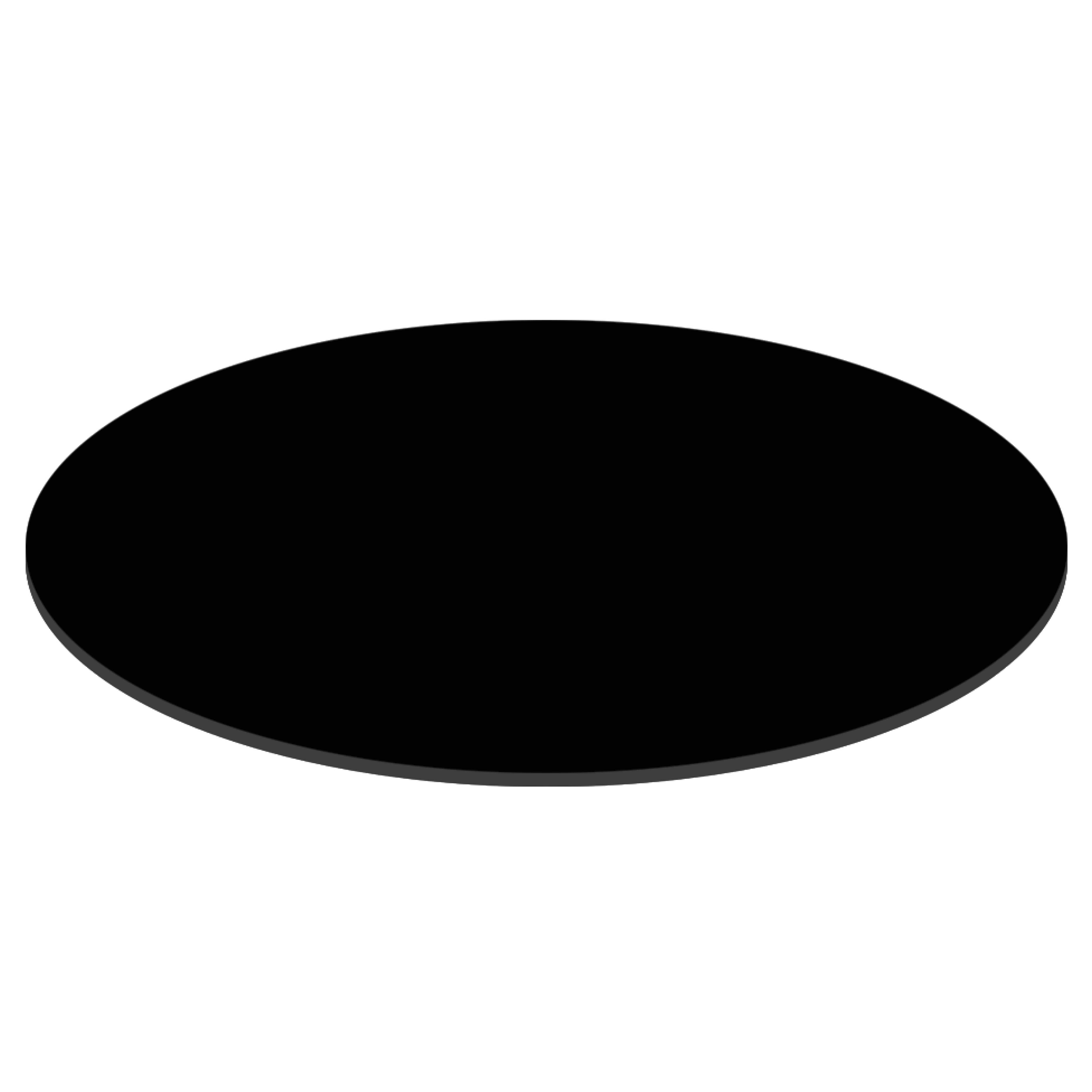 Oviala - Table de jardin ronde 60 cm inclinable aluminium et HPL noir Opera - Oviala - Image 4