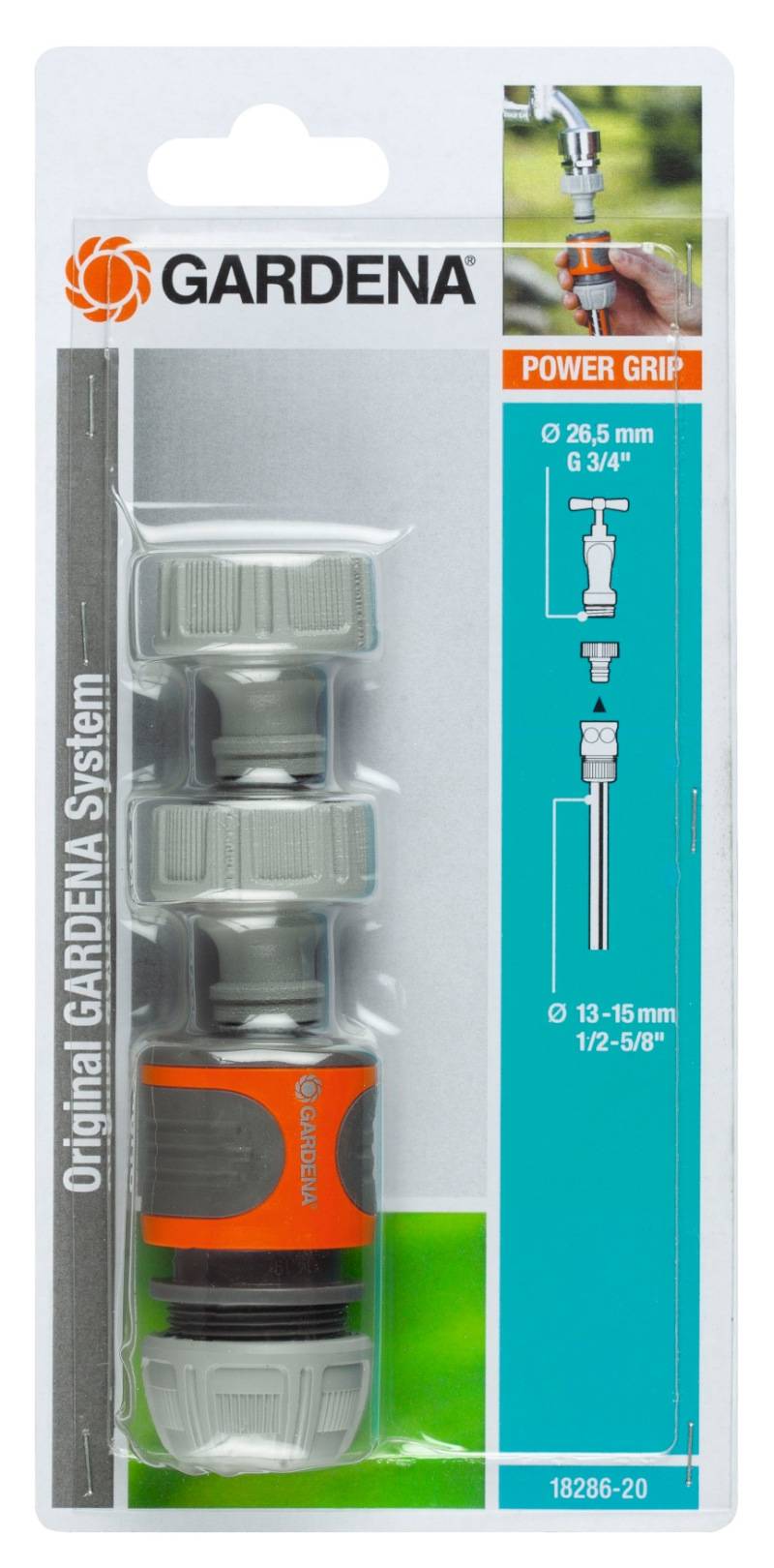 Gardena - Nécessaire de raccordement pour robinet 20/27 et tuyau Ø 13 - 15 mm Gardena