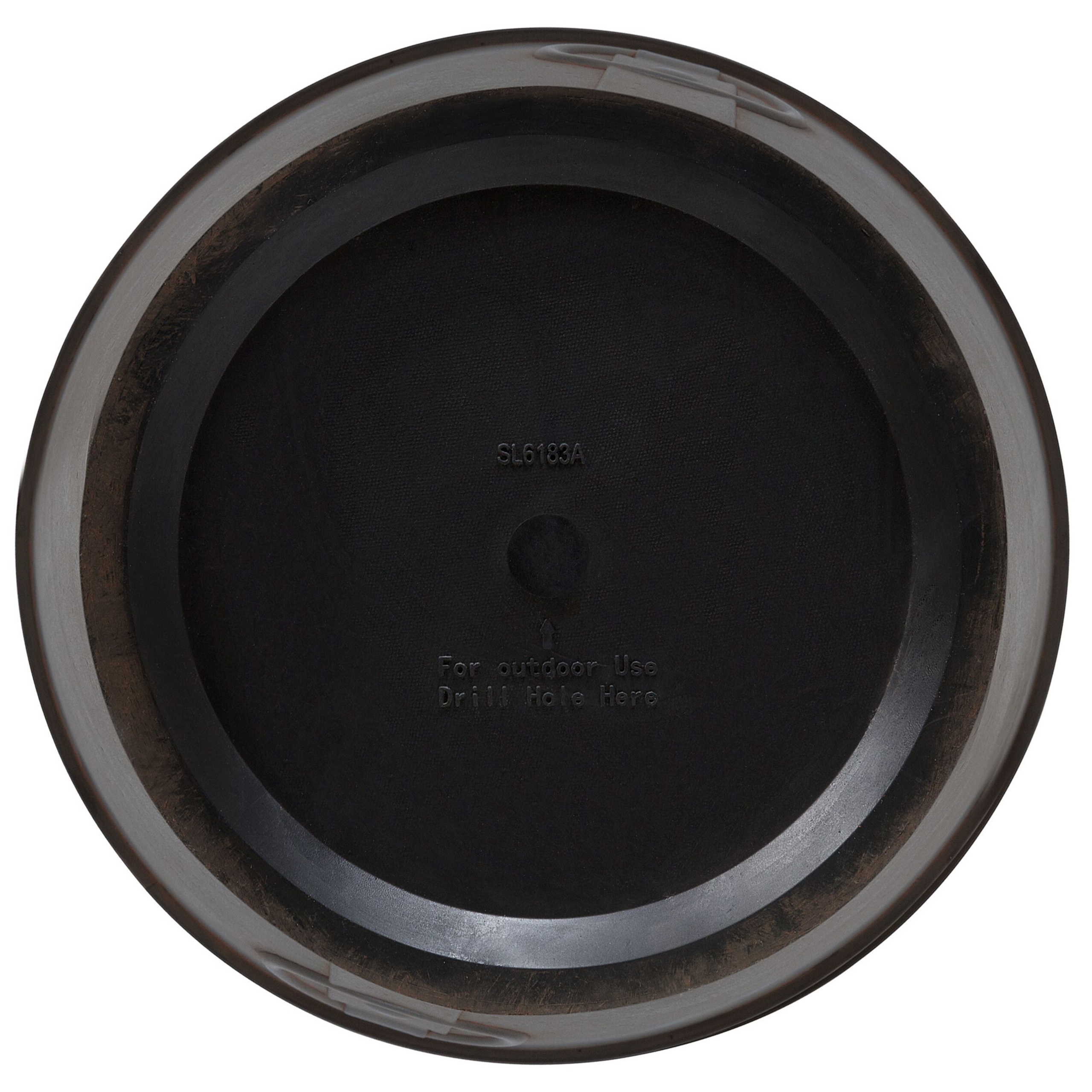 Beliani - Hauts Cache-Pots Marron en Fibre d'Argile et de Verre 41 cm Rond avec Relief Pot de Fleurs Idéal pour Extérieur et Intérieur Lot de 2 - Imagen 6