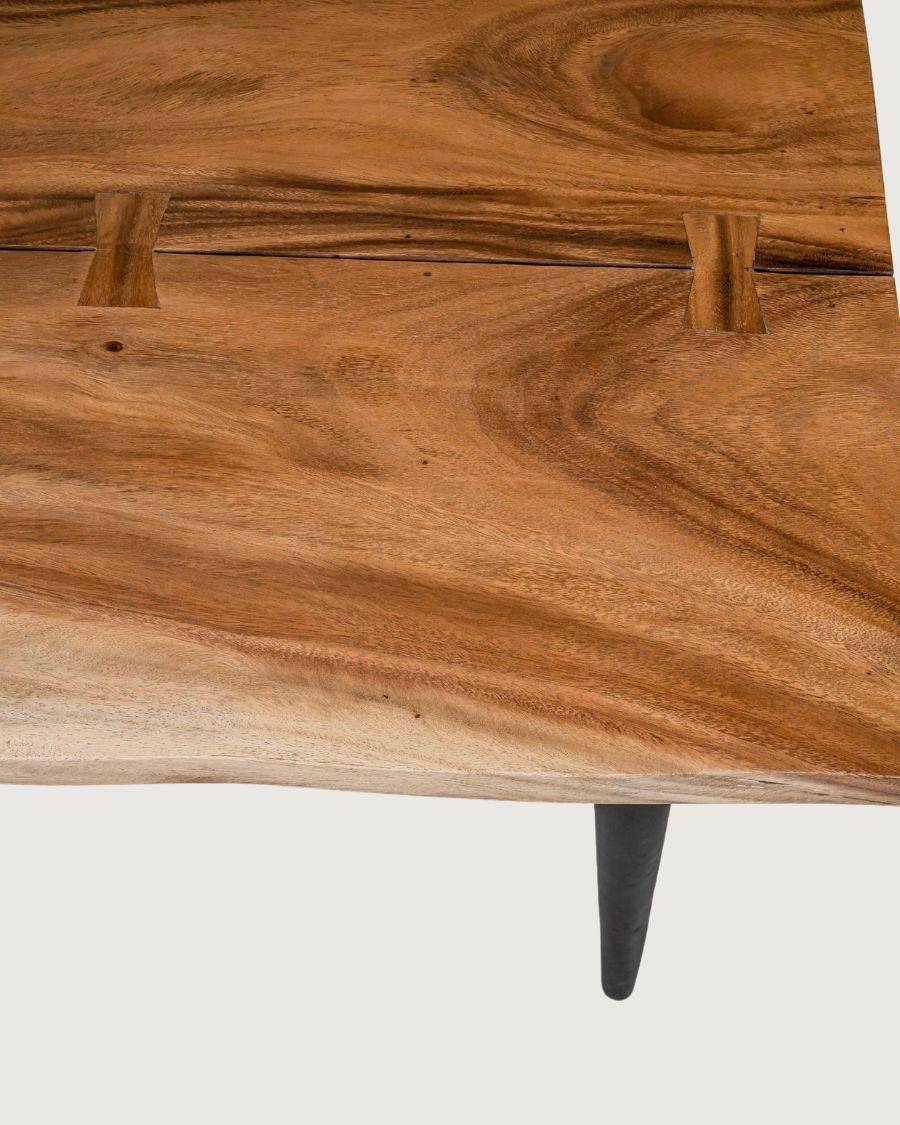 Kanpur - Table repas en suar massif L160 cm 6 pers. - UNIQKA - Imagen 5