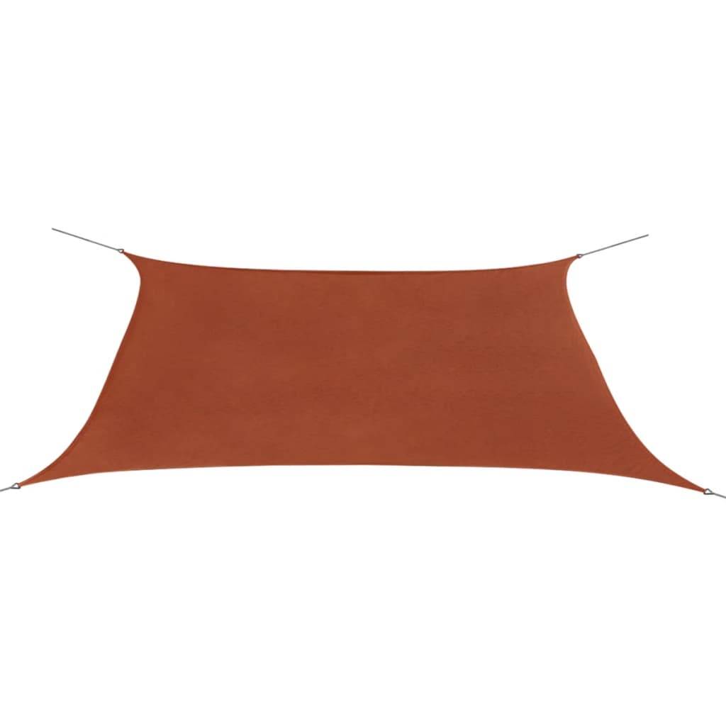 Voile toile d'ombrage parasol en tissu oxford rectangulaire 2 x 4 m ocre marron - Imagen 1