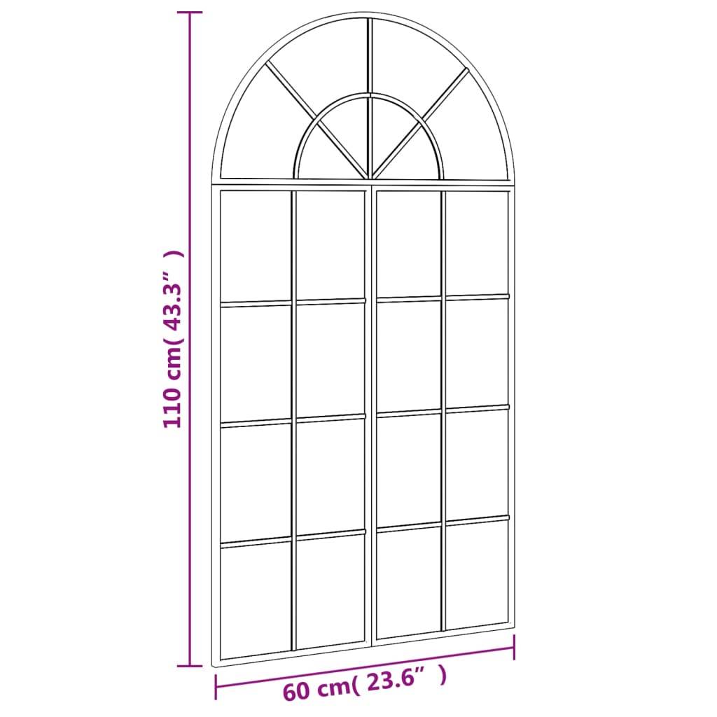 Maison Chic - Miroir mural noir 60x110 cm arche fer Maison Chic - Image 7
