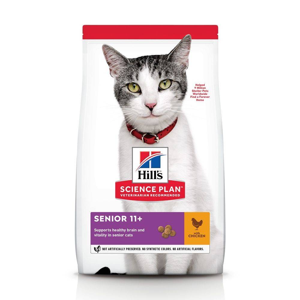 CROQUETTES CHAT SCIENCE PLAN ADULT SENIOR 11+ POULET - HILL'S 3 kg - Image 1