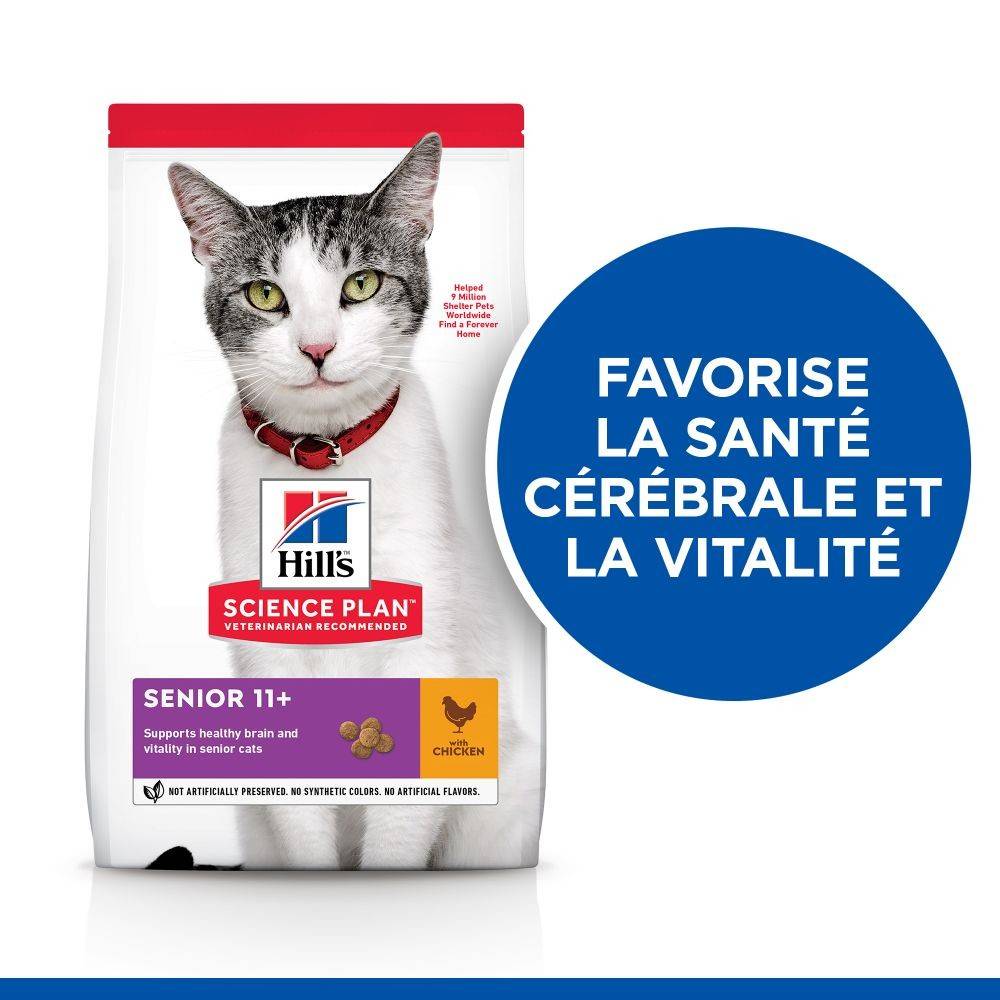 CROQUETTES CHAT SCIENCE PLAN ADULT SENIOR 11+ POULET - HILL'S 3 kg - Image 2