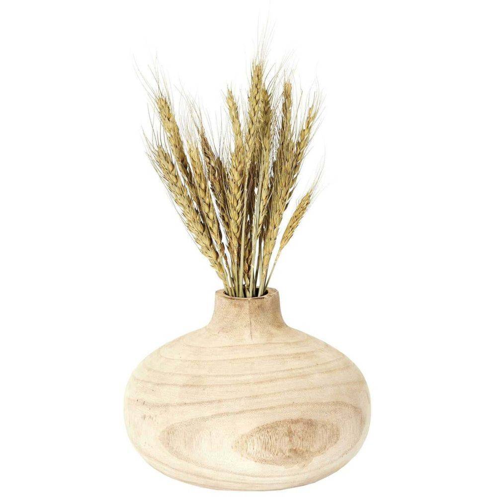 The Home Deco Factory - Vase rond en bois de bancoulier Ruche - Imagen 3