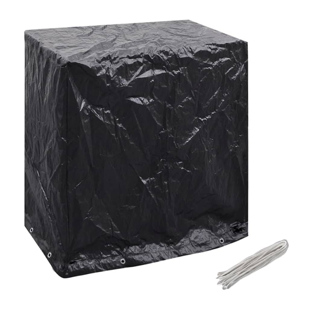 Housse de Protection Table de Ping-Pong PE Imperméable pour Extérieur Noir 160x55x182 cm – ComfortXL Outdoor Living - Image 2