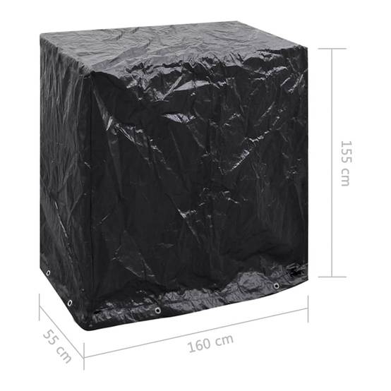 Housse de Protection Table de Ping-Pong PE Imperméable pour Extérieur Noir 160x55x182 cm – ComfortXL Outdoor Living - Image 7