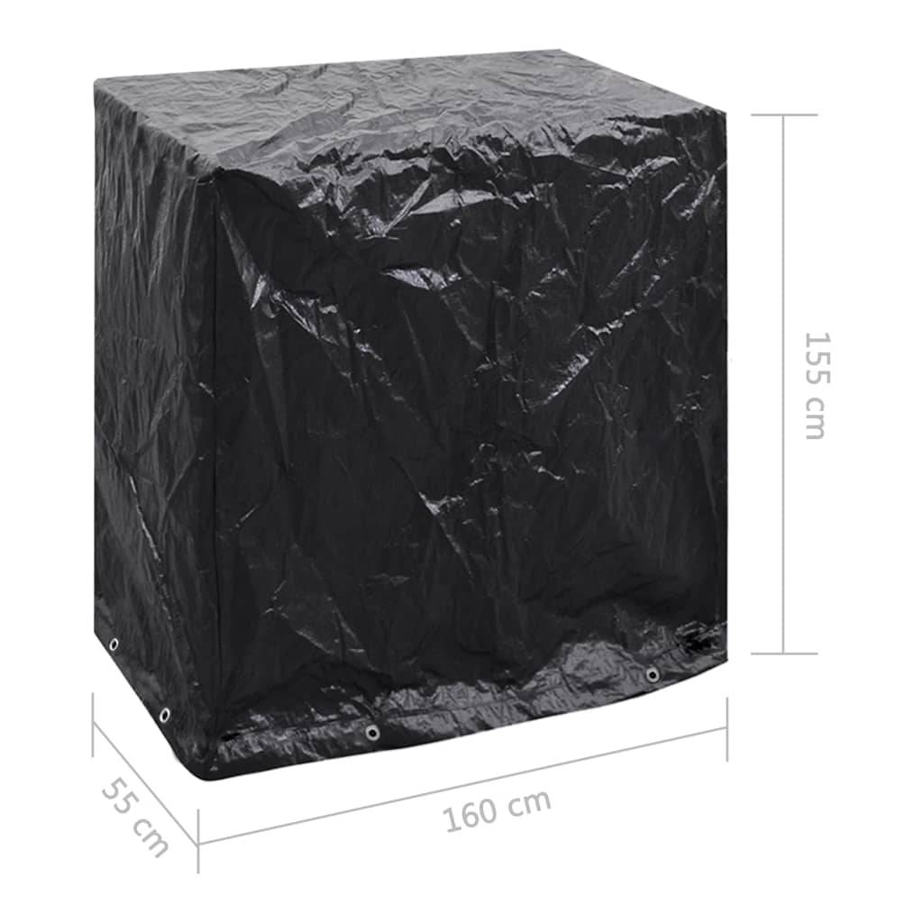 Housse de Protection Table de Ping-Pong PE Imperméable pour Extérieur Noir 160x55x182 cm – ComfortXL Outdoor Living - Image 7