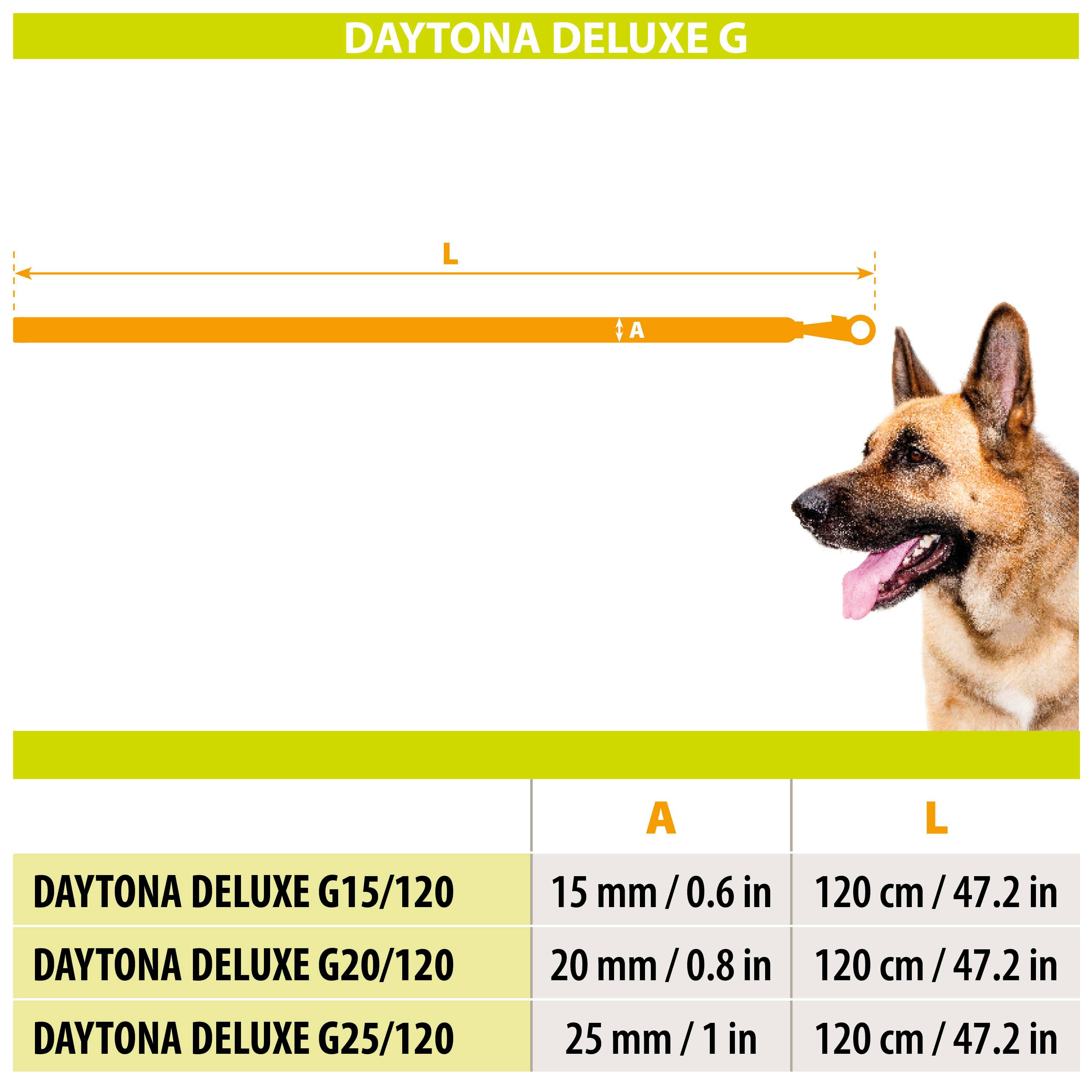 Ferplast - Laisse Réfléchissante pour Chiens DAYTONA DELUXE G25/120, Support Sachets Hygieniques, Poignée Rembourrée, Marron-Noir - Imagen 2