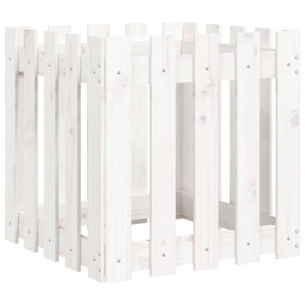 Prolenta Premium - Jardinière bois blanc 50 x 50 x 50 cm - Prolenta premium p326.1 - Image 1