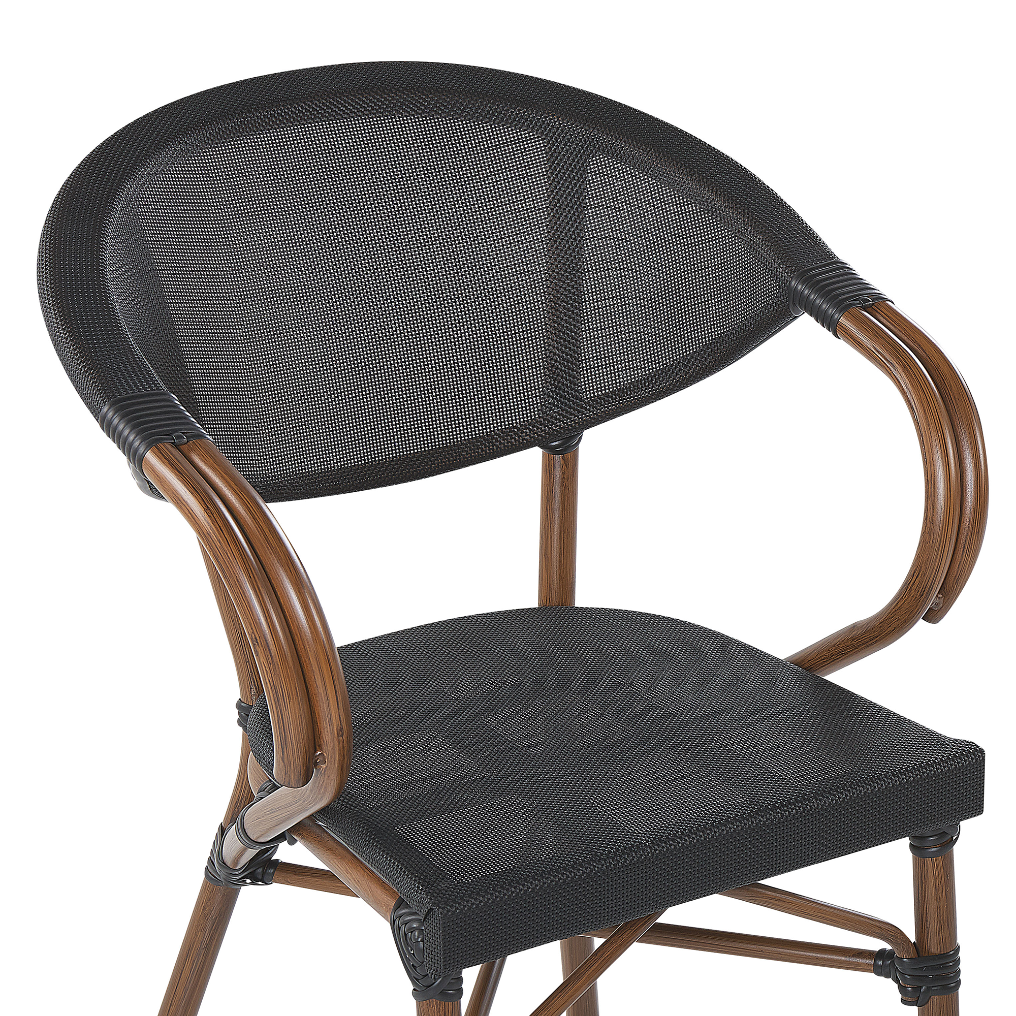 Beliani - Chaise de salle à manger Aluminium Noir CASPRI Beliani - Imagen 6