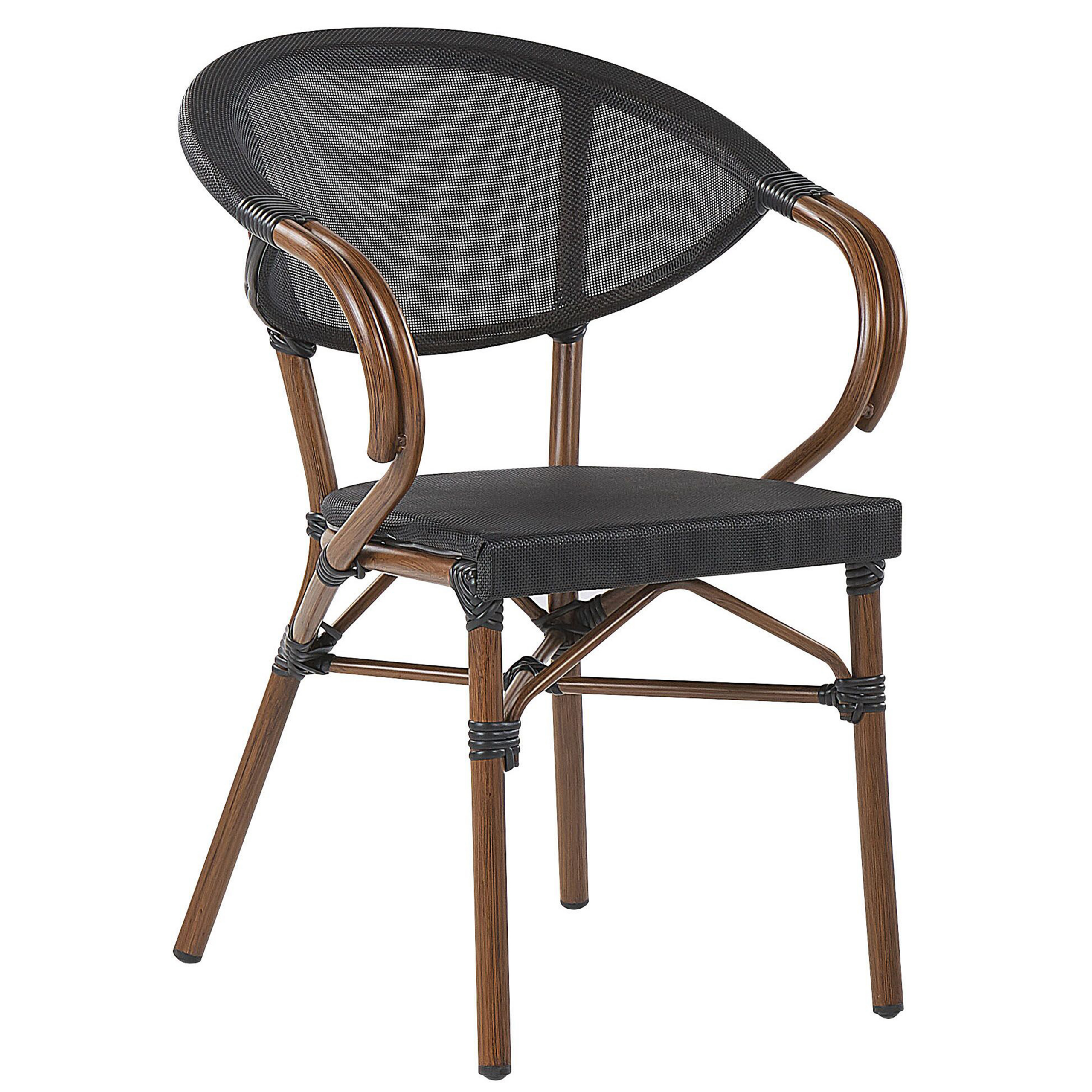 Beliani - Chaise de salle à manger Aluminium Noir CASPRI Beliani - Imagen 3