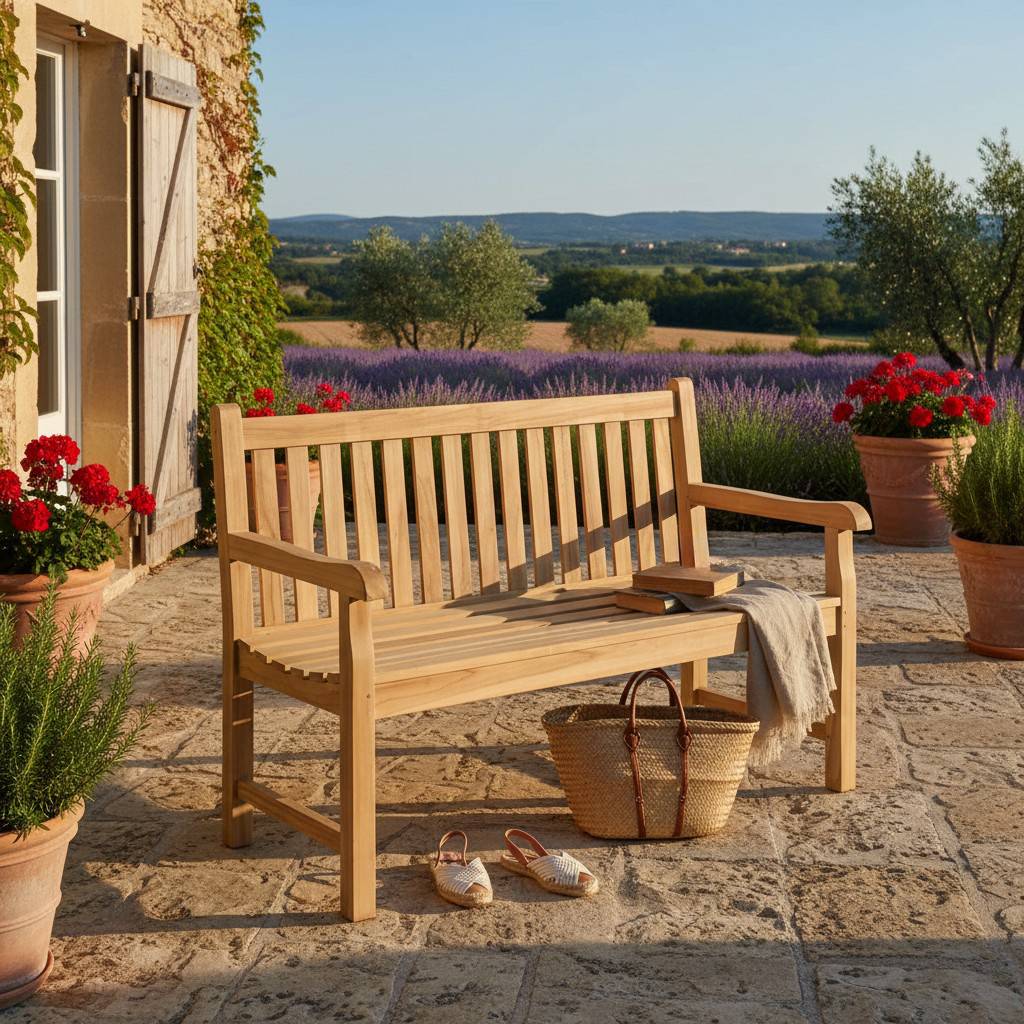 Teck'Attitude - Banc en teck massif Notting Hill 130 cm - TECK'Attitude - Imagen 6