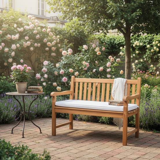 Teck'Attitude - Banc en teck massif Notting Hill 130 cm - TECK'Attitude - Imagen 5