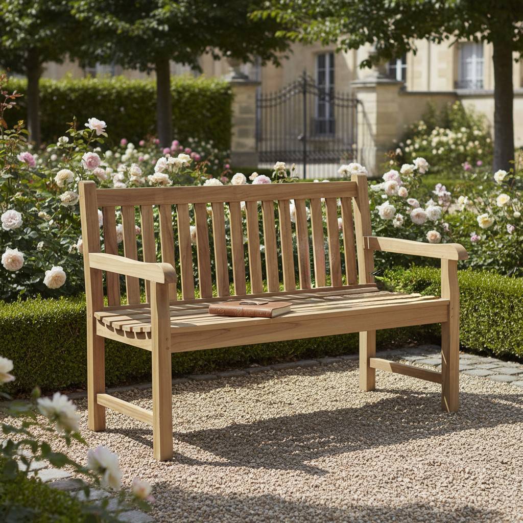 Teck'Attitude - Banc en teck massif Notting Hill 130 cm - TECK'Attitude - Imagen 2