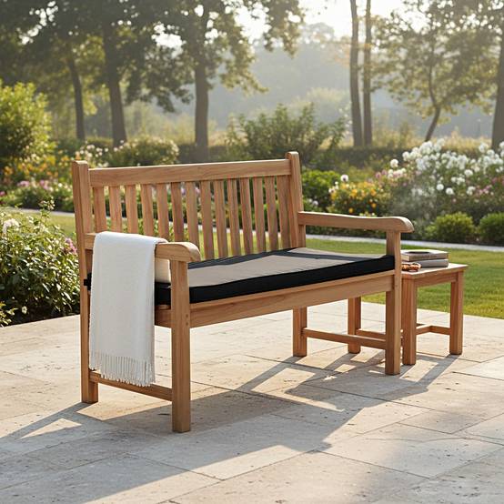 Teck'Attitude - Banc en teck massif Notting Hill 130 cm - TECK'Attitude - Imagen 4