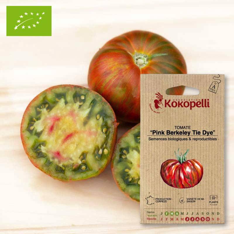 Tomate Pink Berkeley Tie Dye- Graines bio à semer - Imagen 1
