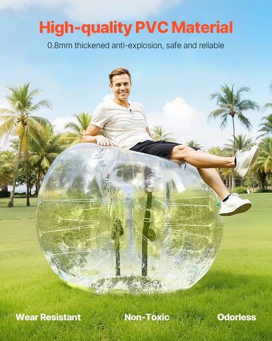 Vevor - VEVOR Bulle Gonflable Ballon Pare-chocs 1,5 m Bulle Sumo pour Jeux Foot Adultes - Image 2
