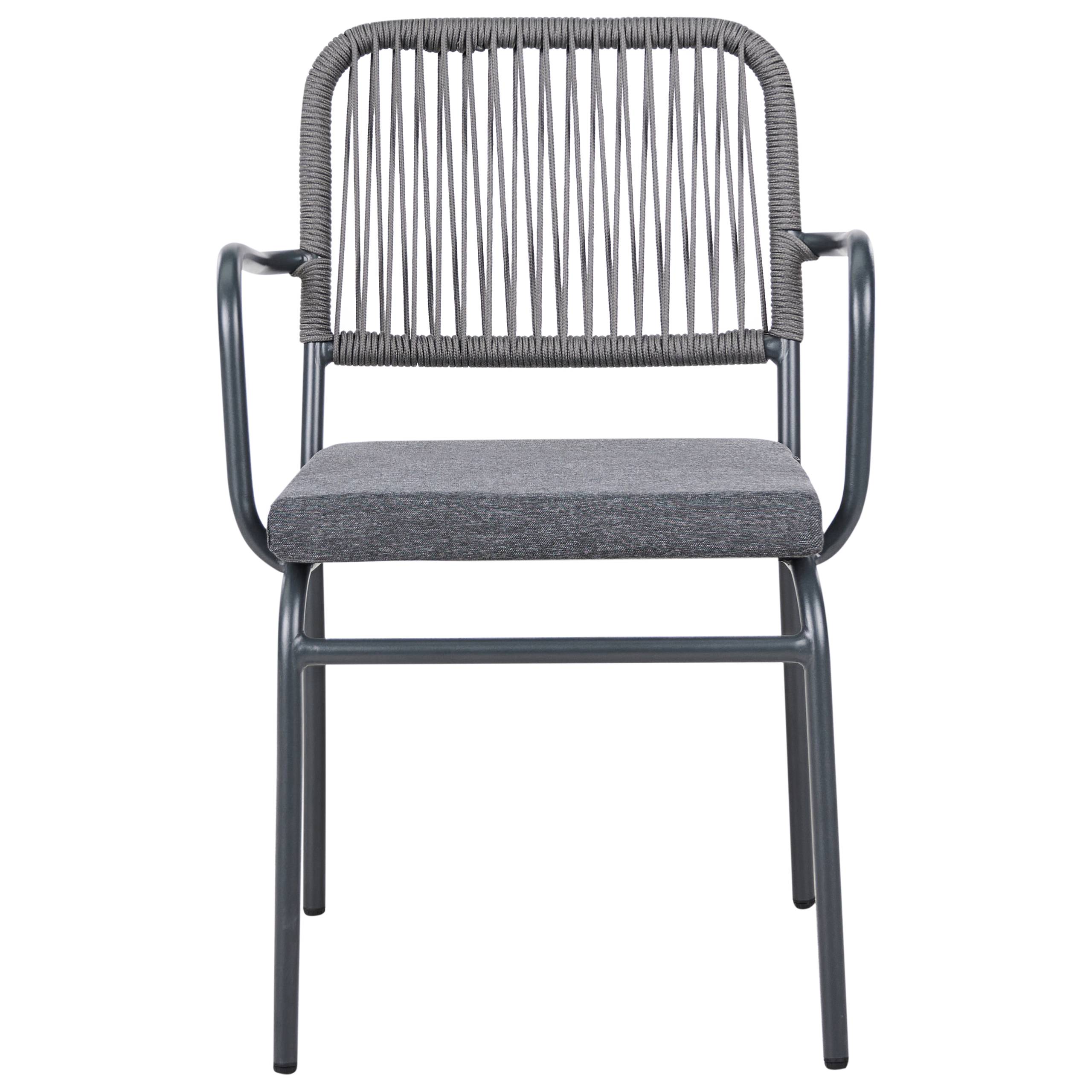 Chaise de jardin Aluminium Gris TACENO - Beliani - Image 4