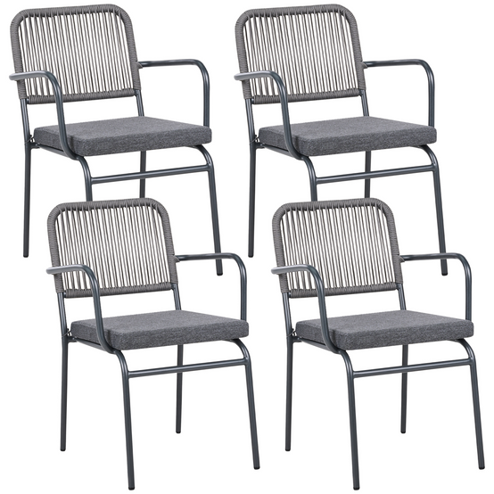 Chaise de jardin Aluminium Gris TACENO - Beliani - Image 1