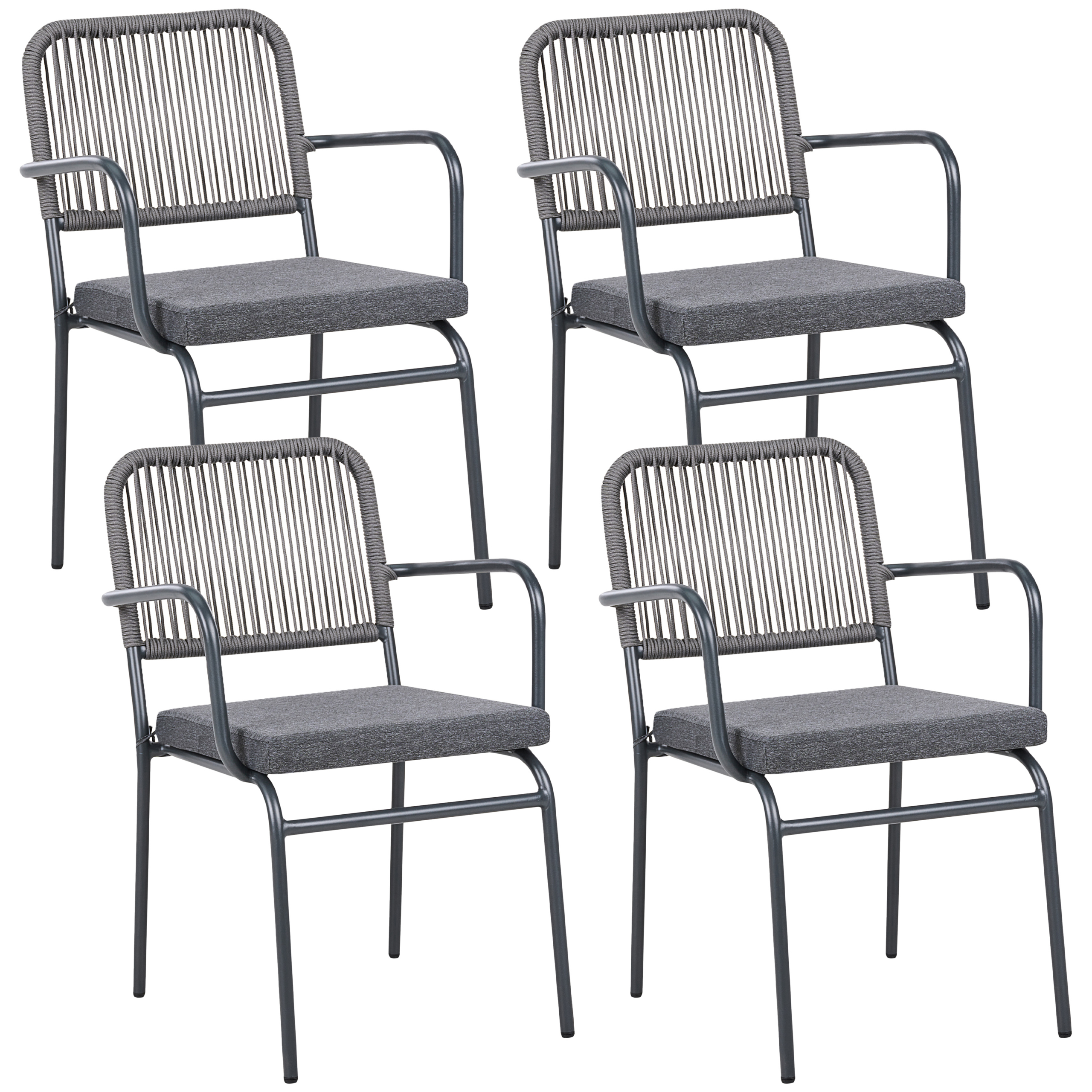 Chaise de jardin Aluminium Gris TACENO - Beliani - Image 1