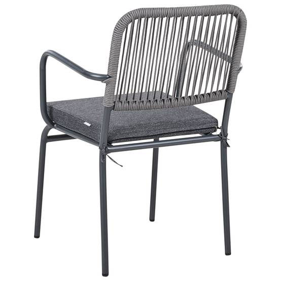 Chaise de jardin Aluminium Gris TACENO - Beliani - Image 5