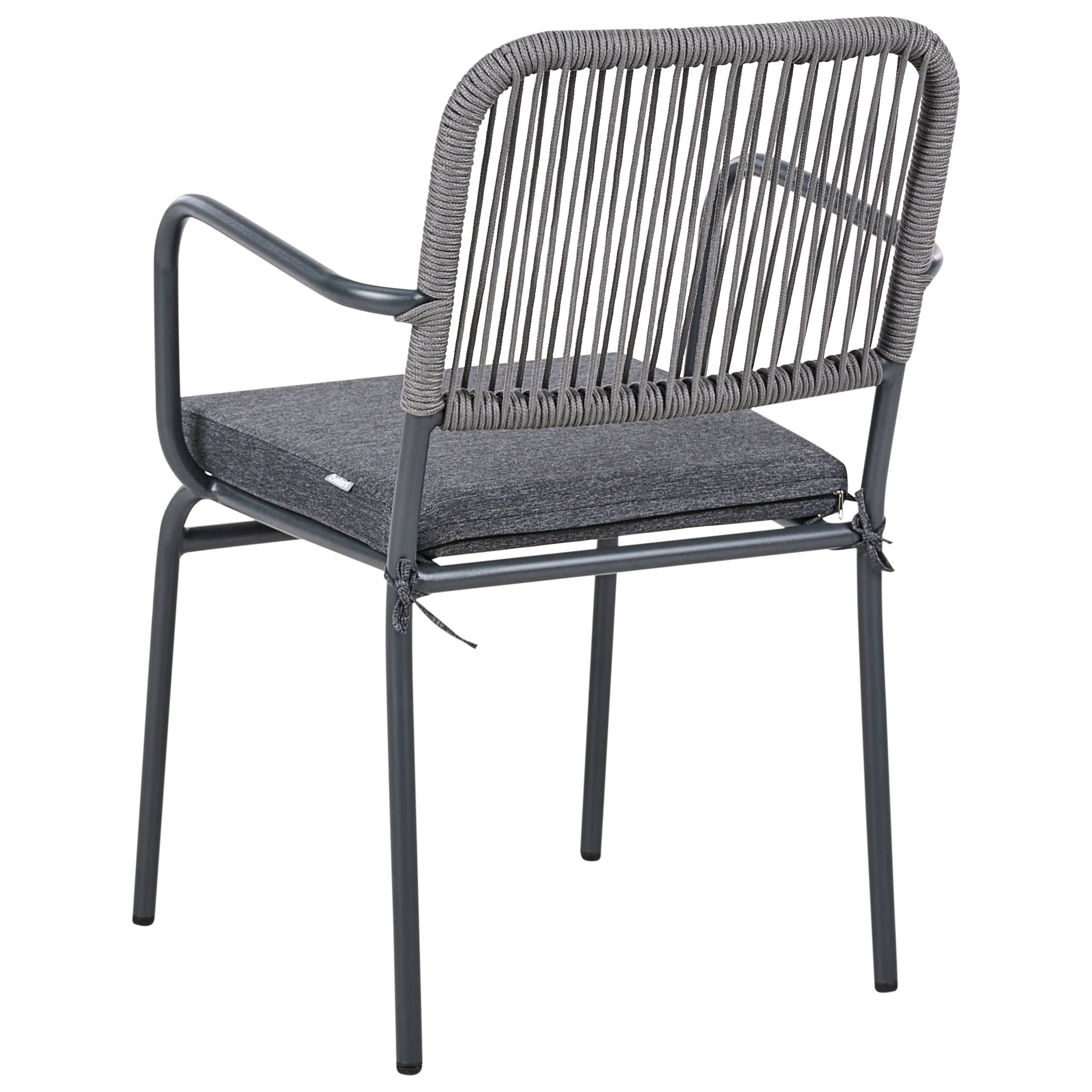 Chaise de jardin Aluminium Gris TACENO - Beliani - Image 5