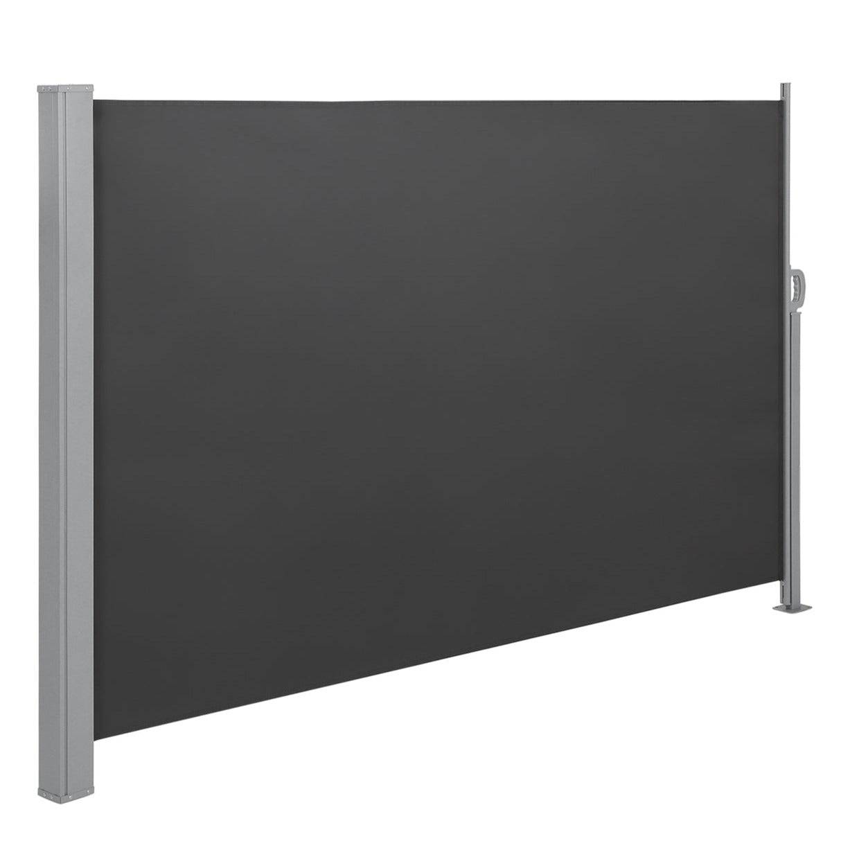 Helloshop26 - Store latéral pour balcon et terrasse pare-soleil brise-vue protection vie privée 160 x 300 cm gris foncé - Imagen 1