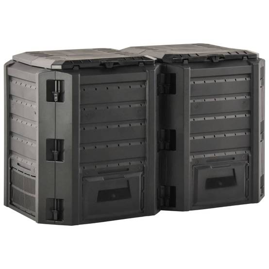 Vidaxl - Composteur de jardin Noir 800 L vidaXL 312273 - Image 4
