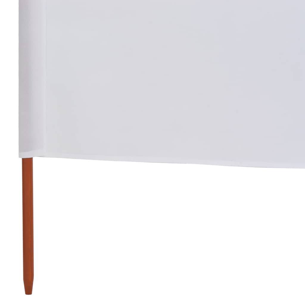 Helloshop26 - Brises-vue paravent 6 panneaux tissu 800 x 120 cm blanc sable - Imagen 5