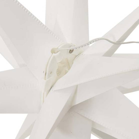 Étoile de Noël LED Pliable PP Décoration Extérieure Minuterie Blanc 57 cm – ComfortXL Outdoor Living - Image 9