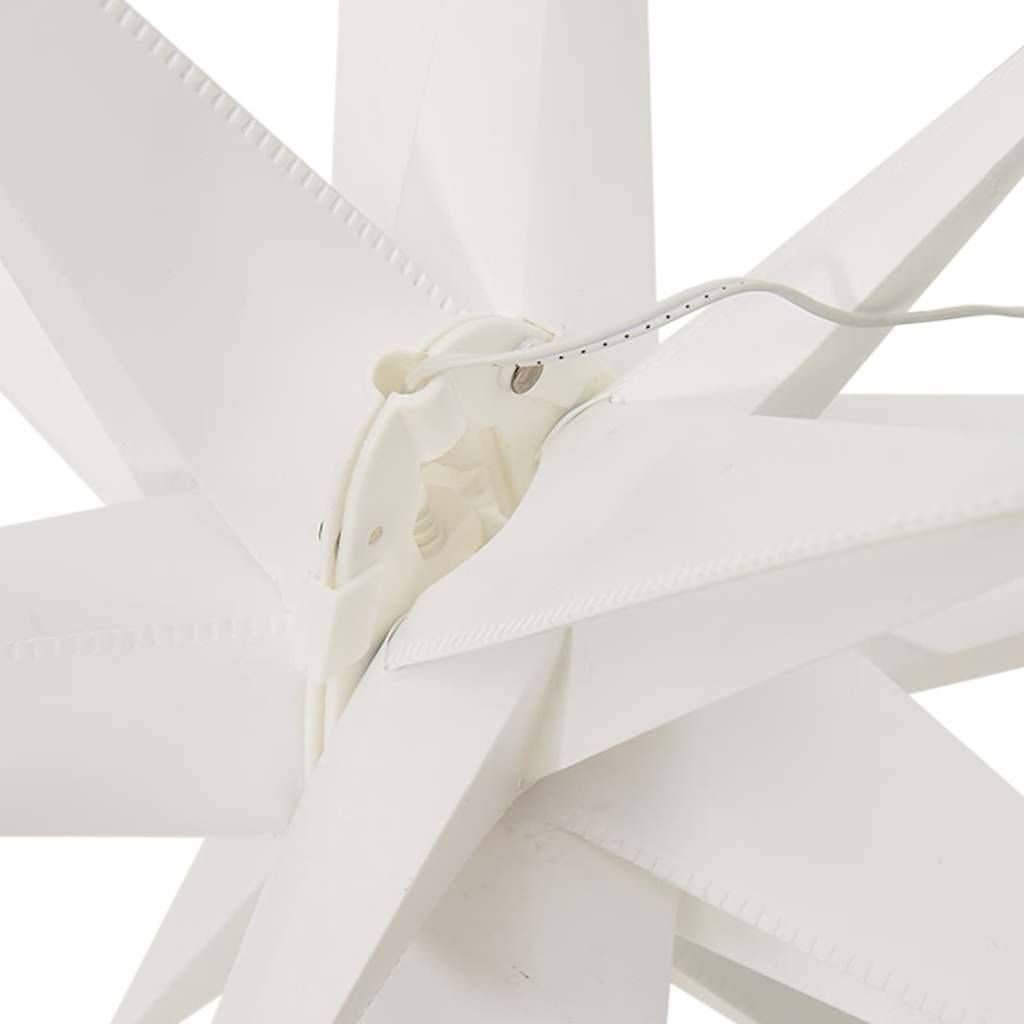Étoile de Noël LED Pliable PP Décoration Extérieure Minuterie Blanc 57 cm – ComfortXL Outdoor Living - Image 9