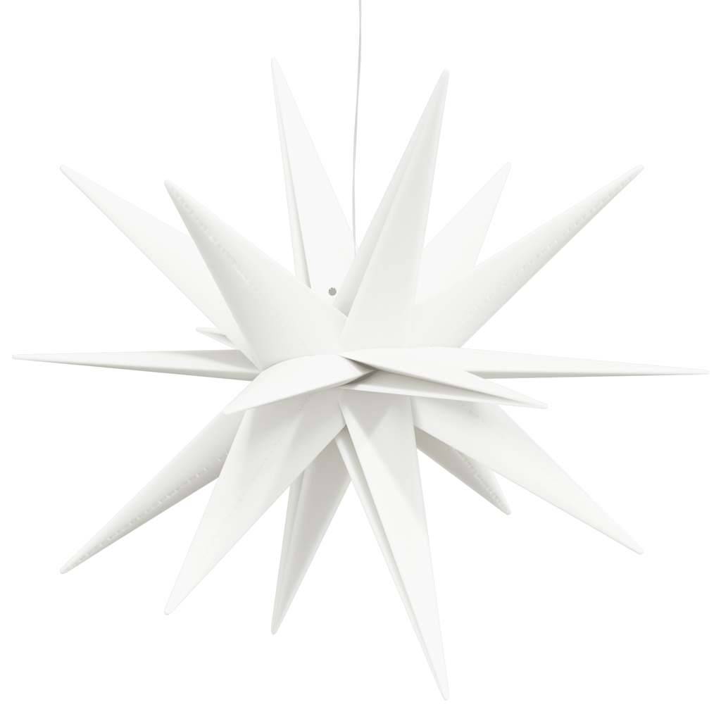 Étoile de Noël LED Pliable PP Décoration Extérieure Minuterie Blanc 57 cm – ComfortXL Outdoor Living - Image 5