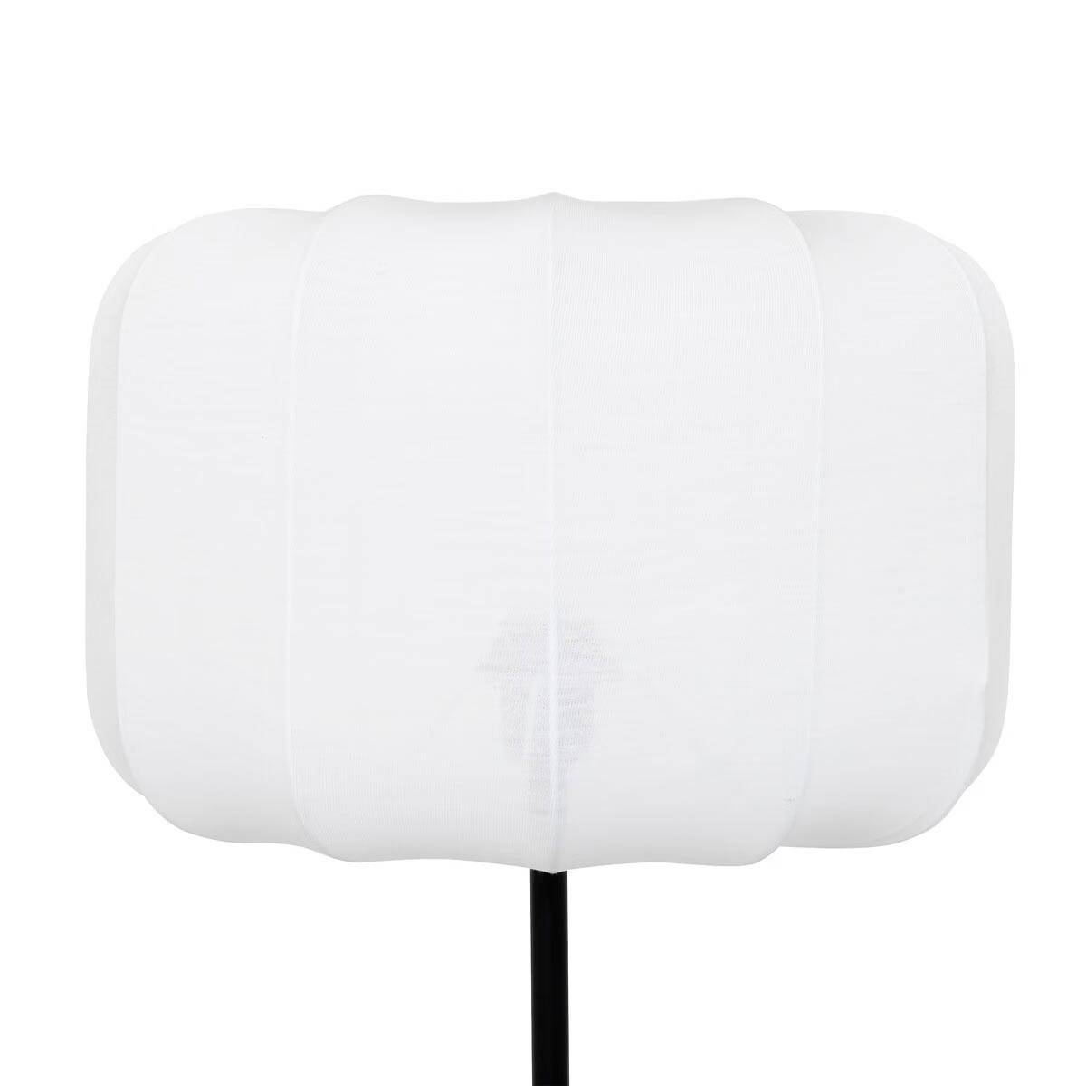 Lampadaire en Coton "Tobie" 37cm Blanc & Noir - Image 2