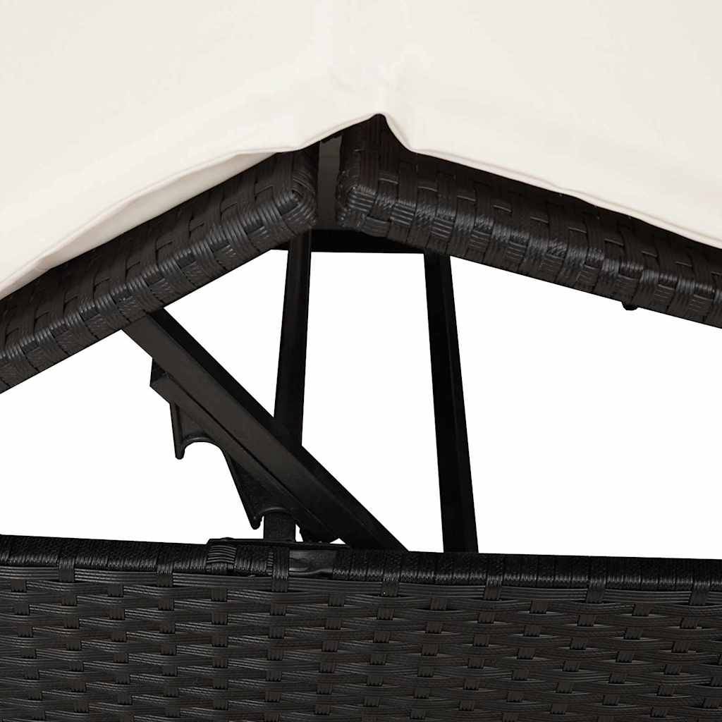 Vidaxl - Transat double Blanc chaud polyrotin vidaXL 3376127 - Image 9