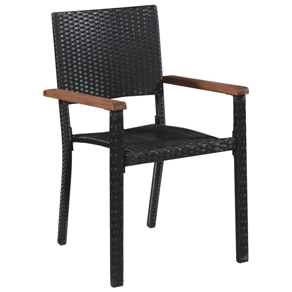 Vidaxl - Ensemble à manger d'extérieur 9 pcs résine tressée et acacia vidaXL 43936 - Imagen 7