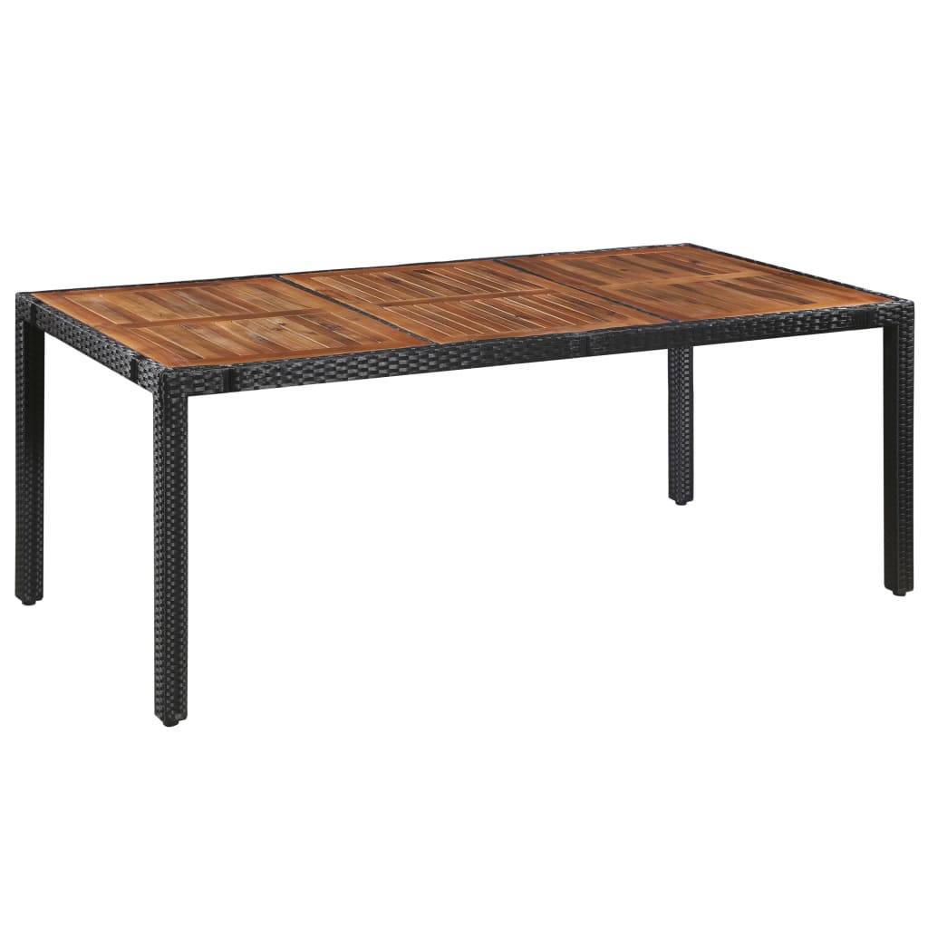 Vidaxl - Ensemble à manger d'extérieur 9 pcs résine tressée et acacia vidaXL 43936 - Imagen 2