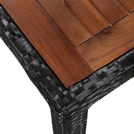 Vidaxl - Ensemble à manger d'extérieur 9 pcs résine tressée et acacia vidaXL 43936 - Imagen 4