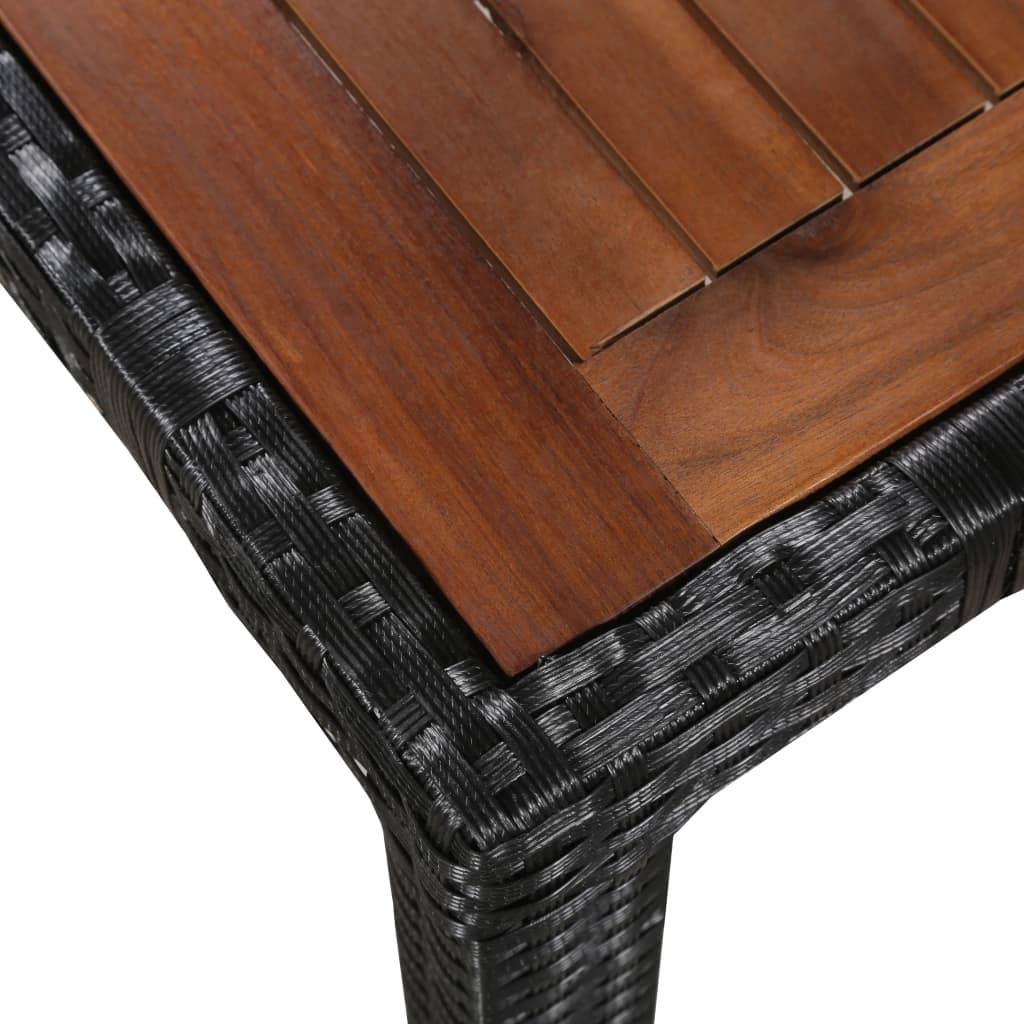 Vidaxl - Ensemble à manger d'extérieur 9 pcs résine tressée et acacia vidaXL 43936 - Image 4